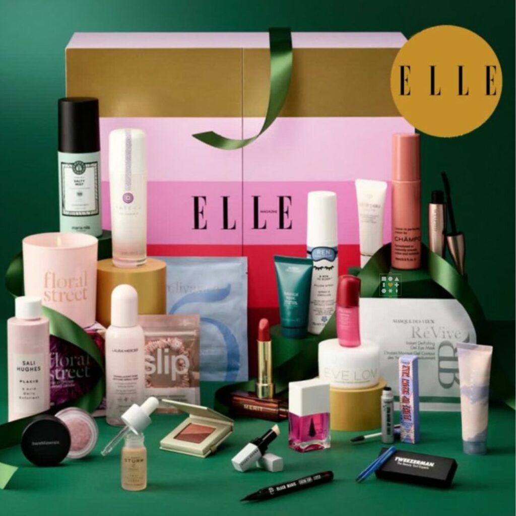 ELLE Advent Calendar 25 Beauty Brands Worth £750