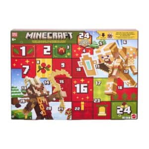 Minecraft Advent Calendar 2026 closed box on a white background