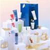 Clarins 12 day advent calendar for men brings together 12 skincare and grooming products wrapped in a beautiful blue rectangular box