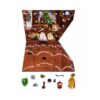 Disney Star Wars advent calendar 2023 containing pieces to build 5 droids, plus one completed droid. Presented in a star wars inspired brown trapezoid box