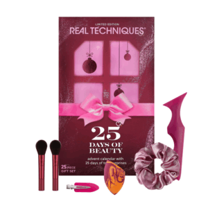 Real techniques Advent calendar 2025 with 24 beauty and make-up accessories