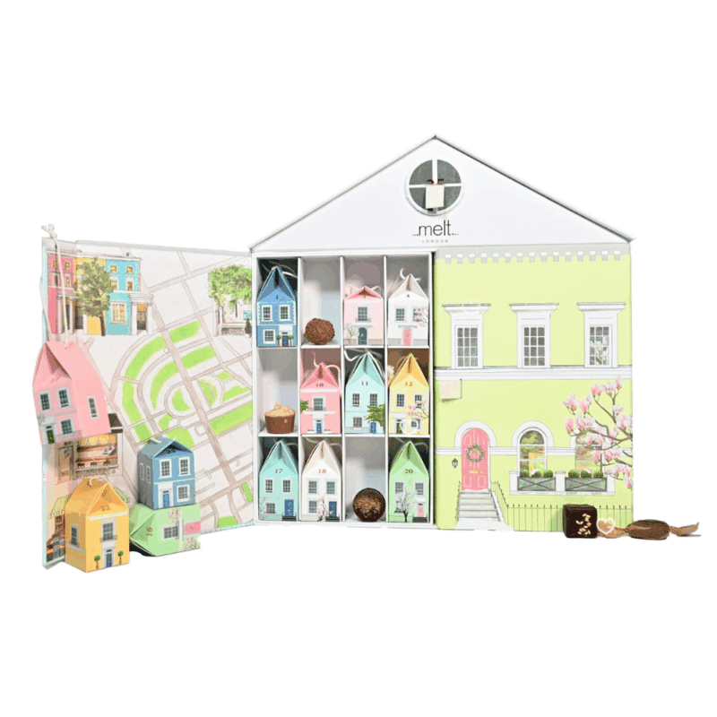 melt advent calendar with 24 chocolate for man, woman and love foodie