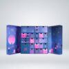 John Lewis advent calendar 2023 - includes 31 full and deluxe-size beauty products packaged in a beautiful navy blue box with moon and star imprints