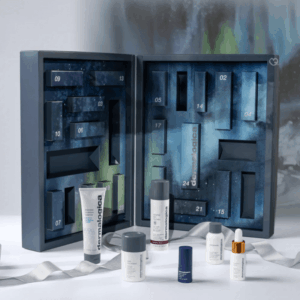 Dermalogica Advent Calendar 2025 with 24 skincare treats including 3 full-size, 5 travel sizes and 17 deluxe minis, perfect for beauty lovers.
