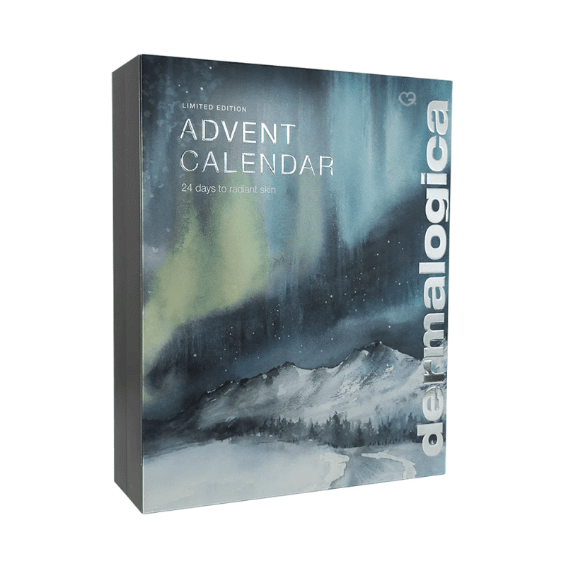 Dermalogica Advent Calendar 2025 with 24 skincare treats including 3 full-size, 5 travel sizes and 17 deluxe minis, perfect for beauty lovers.