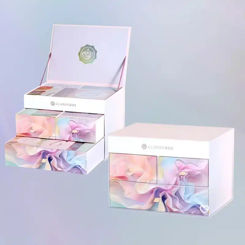 Glossybox Advent Calendar 2025 with 27 beauty treats, including 19 full-sized skincare and makeup surprises for beauty enthusiasts.