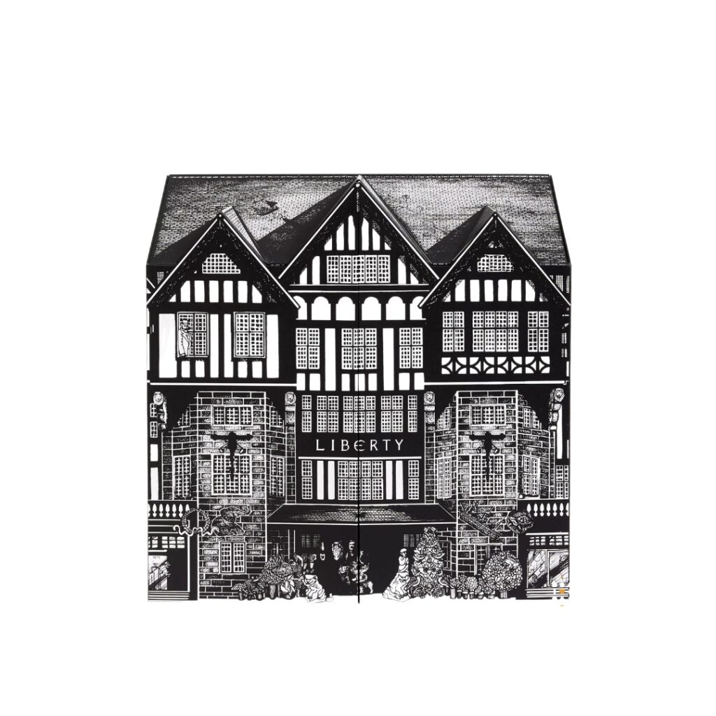 Liberty Men's Advent Calendar 2025 with 25 luxury grooming and skincare products, including 15 full-size items, ideal for style-conscious men.