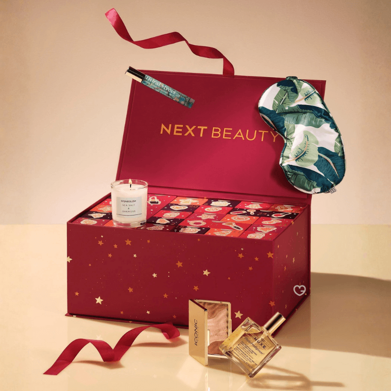 Next Women's Advent Calendar 2025 featuring 27 luxury beauty treats, skincare, makeup and fragrance minis for women’s festive self-care.