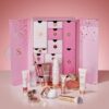 Sculpted by Aimee advent calendar 2023 bringing 12 days of beauty products presented in a charming pink rectangular box