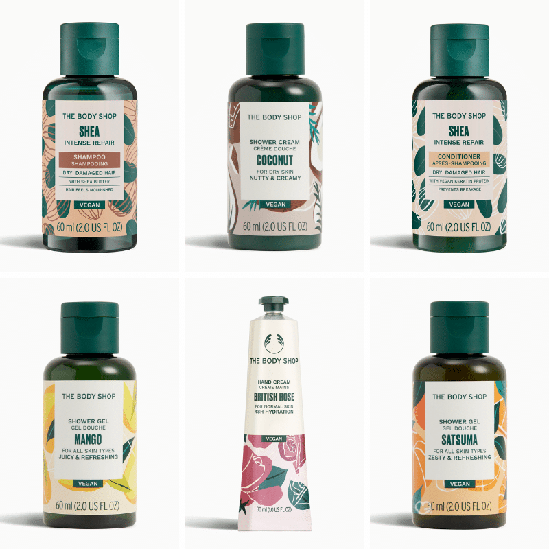 The Body Shop Advent Calendar 2025 with 24 moments of pocket-sized love, mini skincare and body treats for beauty enthusiasts at Christmas.