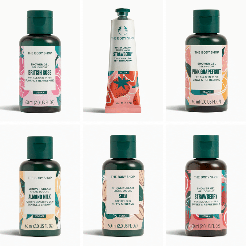 The Body Shop Advent Calendar 2025 with 24 moments of pocket-sized love, mini skincare and body treats for beauty enthusiasts at Christmas.