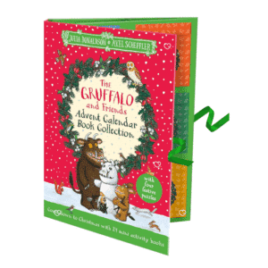 Delve into the enchanting world of the Gruffalo and Friends with the Advent Calendar Book Collection 2025. Twenty-four mini books filled with activities, songs, crafts, and more. Make this Christmas magical with shared family moments. Presented in a blue book like advent calendar with the Gruffalo characters illustrated