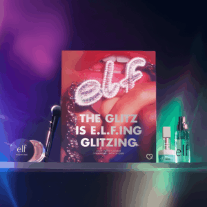 Elf Cosmetics Advent Calendar 2025 with 24-day makeup and skincare treats in festive pink‑gold packaging, perfect for beauty enthusiasts.