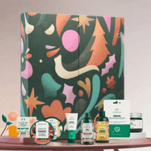 The Body Shop Ultimate Advent Calendar 2025 with 25 moments of body-loving magic, festive beauty treats for conscious women gift-givers.