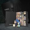 Full content Vogue advent Calendar 2023 featuring 25 drawers filled with luxury fashion, skincare, and lifestyle products