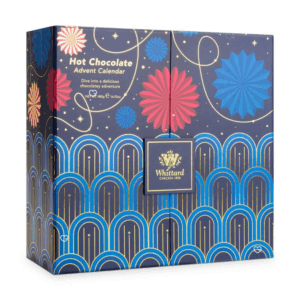 Whittard Hot Chocolate Advent Calendar 2025, it's 24 days of hot chocolate with 12 flavours to discover like Pudding, Mint and Salted Caramel