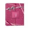 Clinique Advent Calendar 2026 closed box in magenta pink with Clinique ribbon on a white background