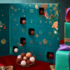 Fortnum’s Chocolate Truffle Advent Calendar 2025 in deep teal blue-green festive box with 25 luxury truffles including exclusives.