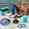 Fortnum’s Chocolate Truffle Advent Calendar 2025 in deep teal blue-green festive box with 25 luxury truffles including exclusives.