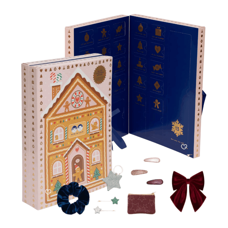 Mimi and Lula Advent Calendar 2025 contains 24 delightful accessories, ideal for children aged 3 and up.