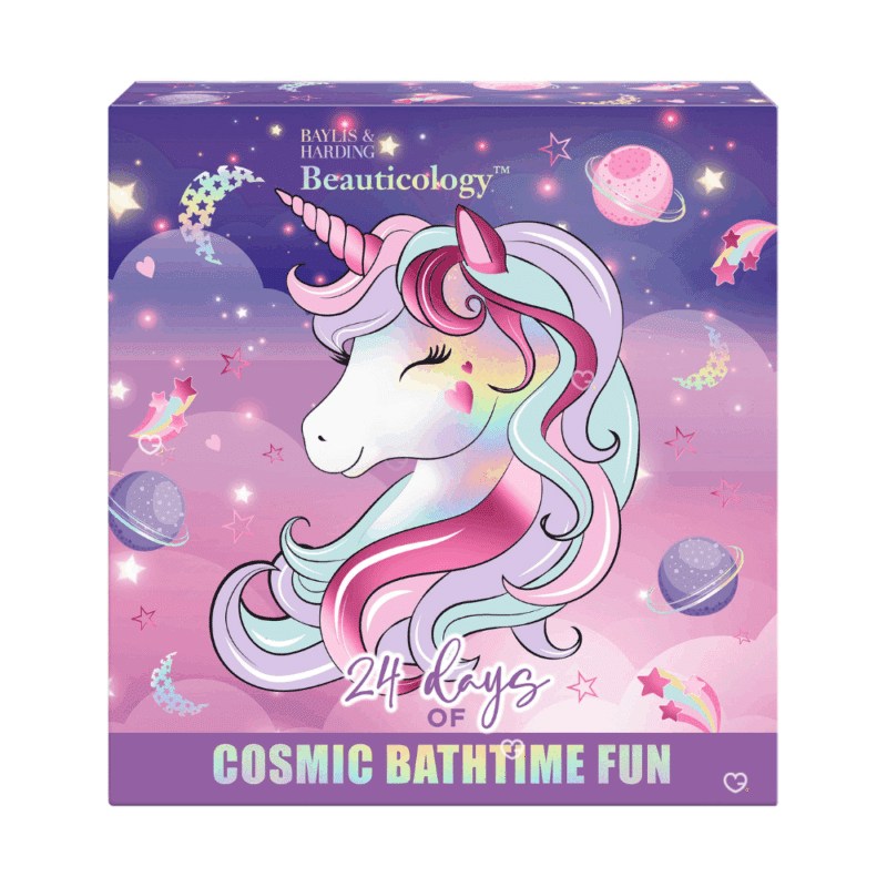 Baylis And Harding Advent calendar 2025 with 24 beauty and scented skincare products and accessories.