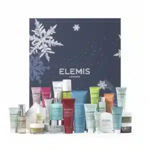 Elemis Advent Calendar 2025 with 25 luxury skincare treats, including Pro-Collagen icons, for women seeking festive self-care.