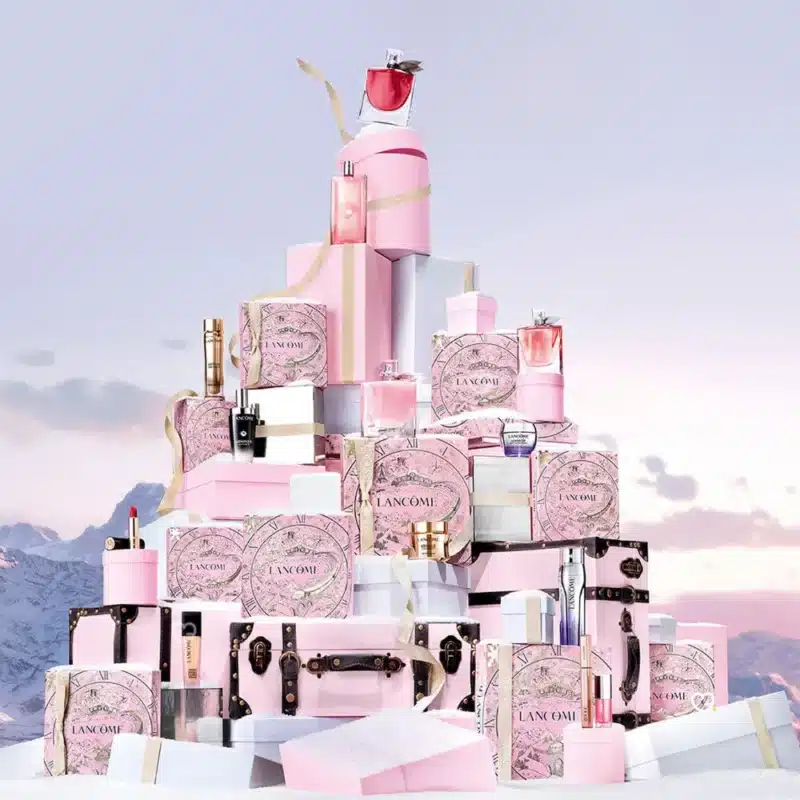 Lancome Advent Calendar 2025 with 24 luxury beauty gifts including skincare, makeup and fragrances, perfect for beauty enthusiasts and gift buyers.