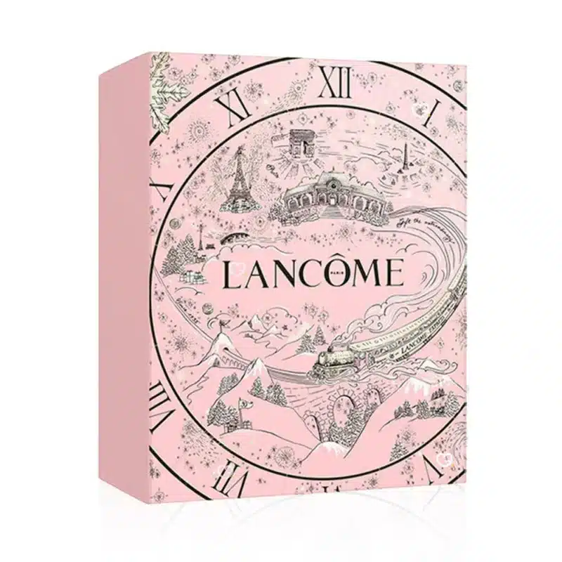 Lancome Advent Calendar 2025 with 24 luxury beauty gifts including skincare, makeup and fragrances, perfect for beauty enthusiasts and gift buyers.