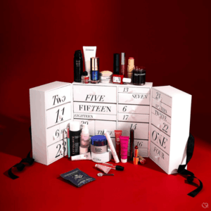Niche Beauty Advent Calendar 2025 with 24 luxury skincare, makeup, haircare and bath products, perfect for beauty enthusiasts.