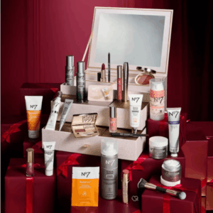 No7 Ultimate Advent Calendar 2025 with 25 full-size skincare and makeup favourites from the Future Renew range, perfect for beauty lovers.