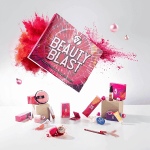 W7 Beauty Blast Advent Calendar 2025 with 24 makeup surprises including lipsticks, bronzers, mascara and festive gifts for women.