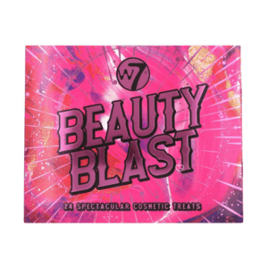 W7 Beauty Blast Advent Calendar 2025 with 24 makeup surprises including lipsticks, bronzers, mascara and festive gifts for women.