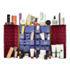 John Lewis advent calendar 2025 - includes 36 full and deluxe-size beauty products packaged in a beautiful navy blue box with cabaret atmosphere