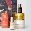 John Lewis advent calendar 2025 - includes 36 full and deluxe-size beauty products packaged in a beautiful navy blue box with cabaret atmosphere