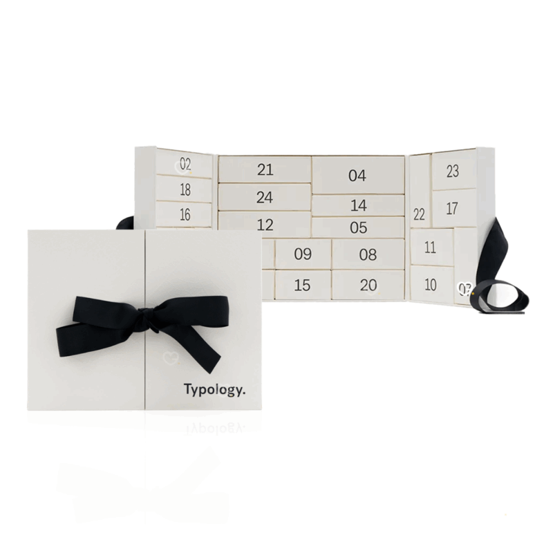 Typology Beauty Advent Calendar 2025 with 24 skincare and beauty essentials