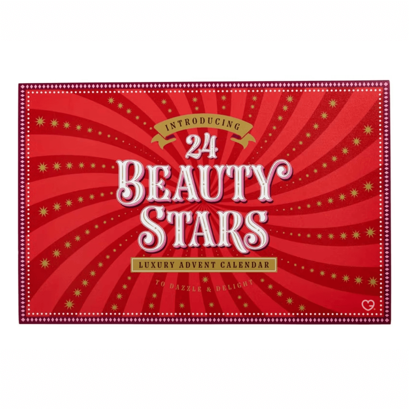 Boots Beauty Advent Calendar 2025 featuring 25 premium skincare, makeup and haircare treats in festive boxes, perfect for beauty lovers.