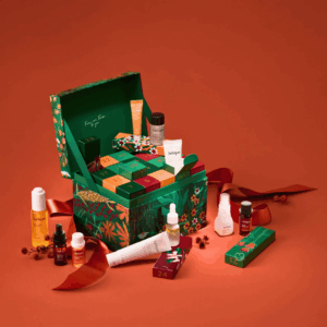 Jurlique Advent Calendar 2025 with 24 skincare treats including Rose Face Oil, hand creams and festive minis.