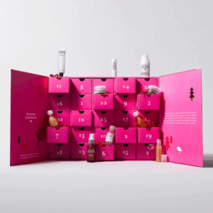 Susanne Kaufmann Advent Calendar 2025 with 25 luxury skincare treats like Herbal Whey Bath and De-stress Oil, perfect for beauty lovers.