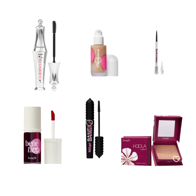 2025 benefit advent calendar filled with 24 beauty favorites like Bronzer, mascara, blush.. in a design box The Glam Cube