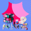 2025 benefit advent calendar filled with 24 beauty favorites like Bronzer, mascara, blush.. in a design box The Glam Cube