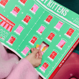 Candy Kitten Advent Calendar 2025 includes 24 daily sweet treat with fruit flavours, all vegan and free from gelatine, palm oil, or artificial flavors
