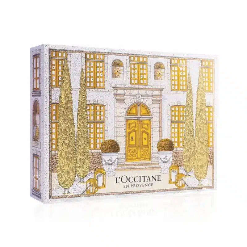 L'Occitane Classic Advent Calendar 2025 with 28 mini skincare, body and hair care bestsellers, festive gift for beauty lovers.