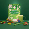 Matcha Advent Calendar 2025 in festive green box with 24 unique matcha flavours, two servings each for 48 cups.