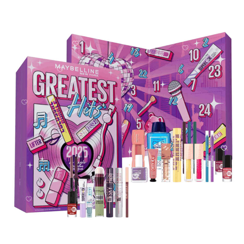 Maybelline advent calendar 2025 filled 24 product fo makeup