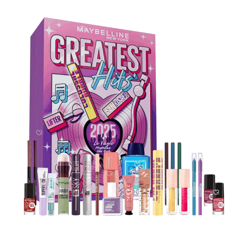 Maybelline advent calendar 2025 filled 24 product fo makeup