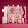 Sculpted By Aimee Advent Calendar 2025 with 12 beauty treats including 8 full-sized and 5 exclusive skincare and makeup products for women.
