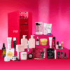 Stylist x Latest In Beauty Advent Calendar 2025 with 25 cases, 32 premium skincare, makeup and haircare treats for beauty lovers.