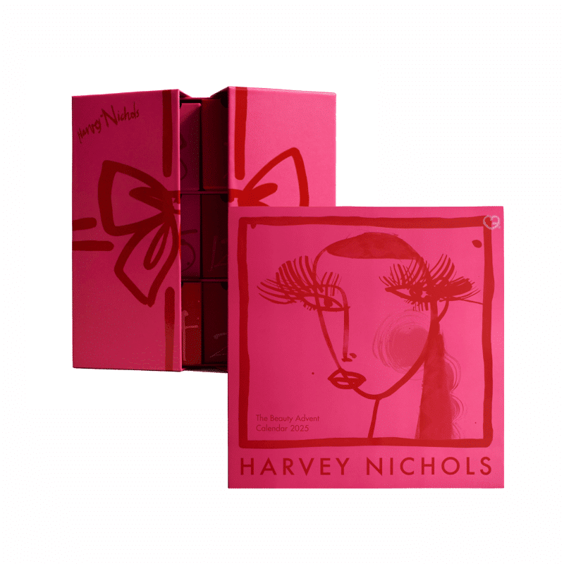 Harvey Nichols Advent Calendar 2025 with 37 luxury beauty products, 20 full-sized, from brands like La Mer and Charlotte Tilbury, perfect for style-conscious beauty enthusiasts.