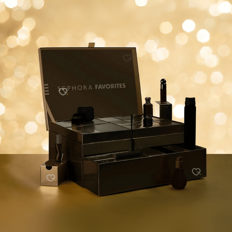 Sephora Advent Calendar 2025. featuring 40 exclusive skin, makeup and fragrance products including MAC, Drunk Elephant, Medik8