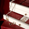 Astrid & Miyu - 24 day Advent Calendar 2025 in gold featuring 23 stackable jewellery pieces, crystal and dome styles, ideal for style-conscious women.